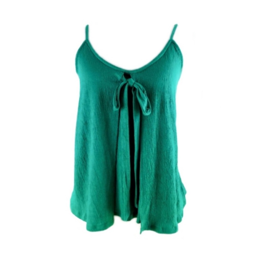 LOVE & LET LOVE Green Flowy Tank